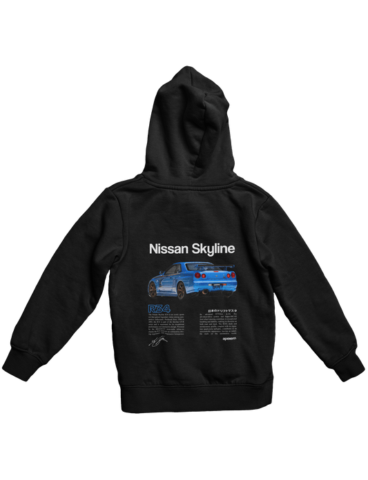 Nissan Skyline R34 Hoodie Black