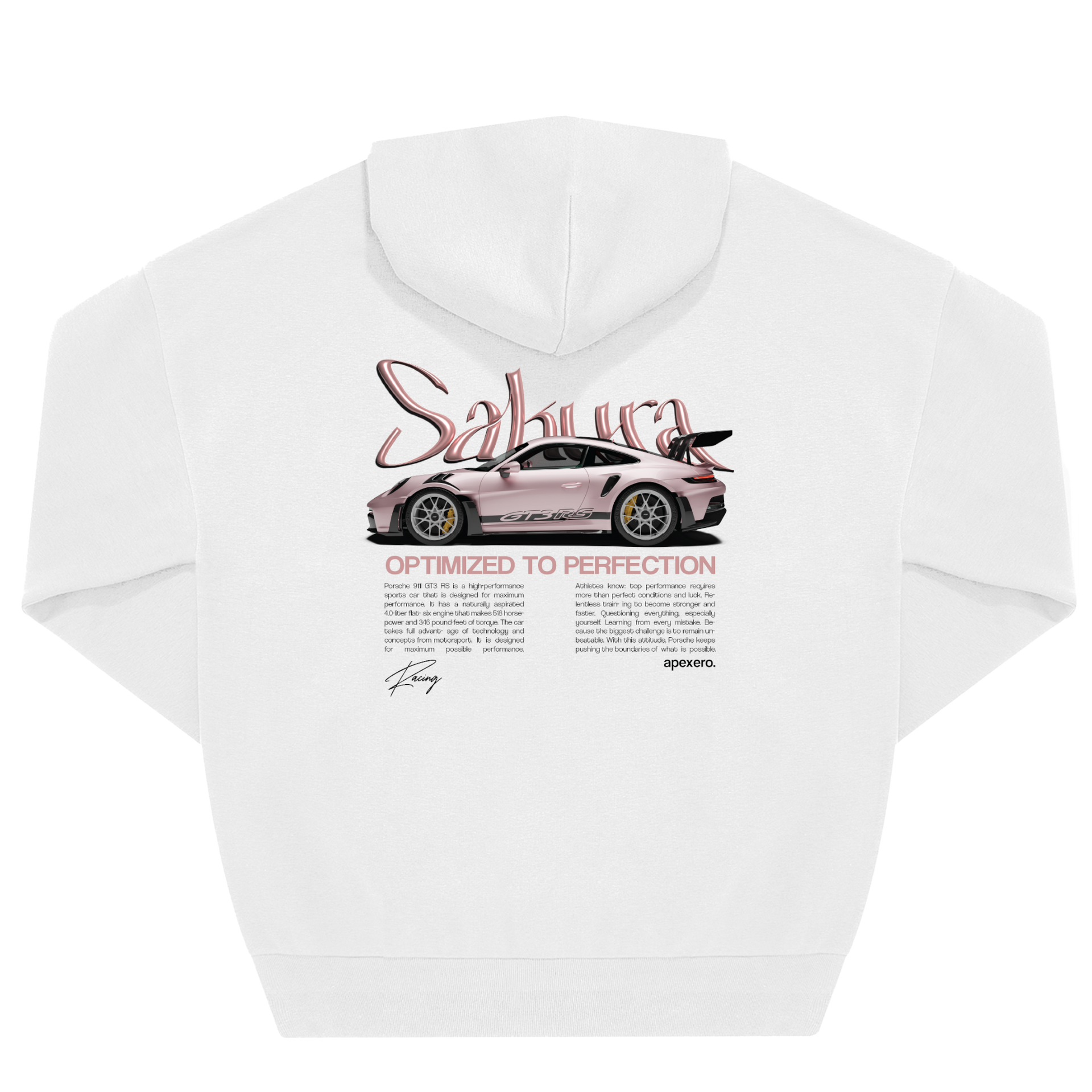 Porsche 911 GT3 RS Sakura Hoodie – apexero.